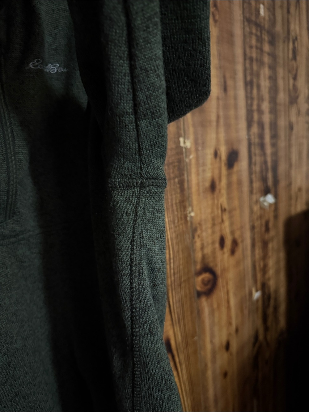 Eddie Bauer Dark Olive Green Half-Zip Fleece Pullover - Picture 4 of 9